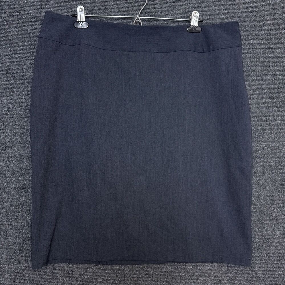 NWT Liz Claiborne Womens Pencil Skirt 16W Charcoal Gray Lined Career Office - Picture 1 of 7